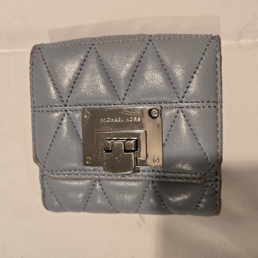 Michael Kors Blue Quilted Wallet